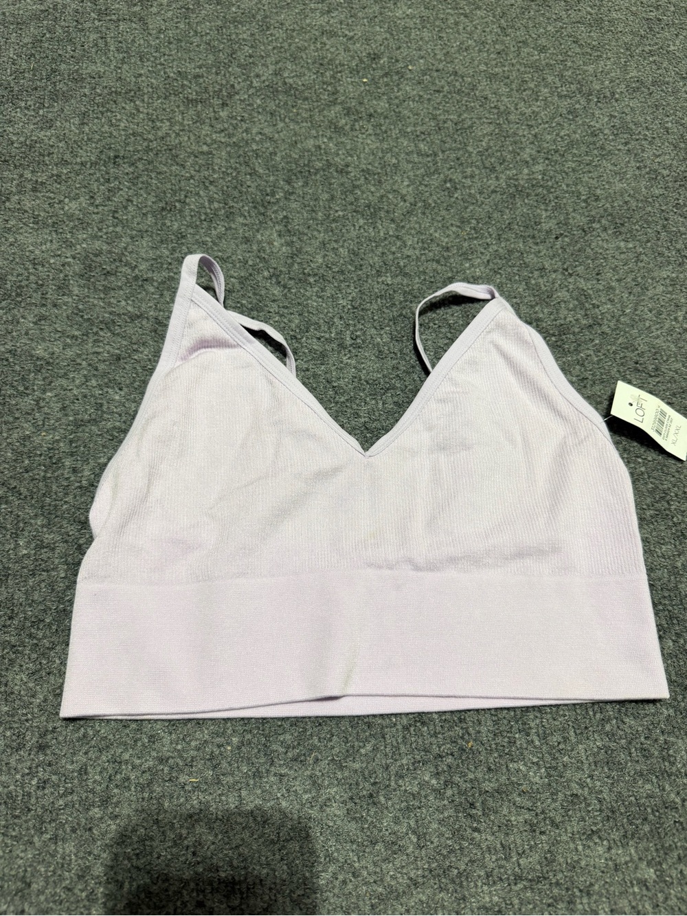 LOFT Soft Lavender Seamless Bralette